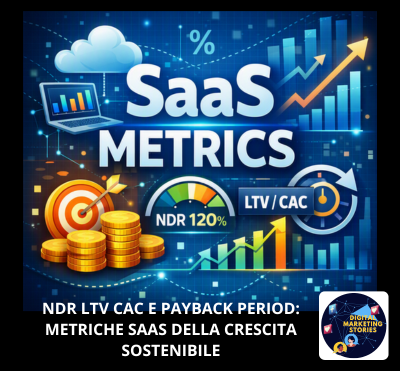 NDR LTV CAC e Payback Period - metriche SaaS della crescita sostenibile
